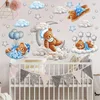 GKA XXL Wandtattoo Bärchen GK04 Bär Wolken Luftballons Mond Produktbild-Vorschau 4