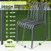 Lot de 6 chaises de jardin tillvex® empilables et Voir les images du produit 2
