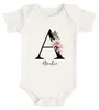 Baby Body mit Namen personalisiert Monogramm Initiale Produktbild-Vorschau 1