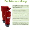 CEE-Verteilerset 16A 400V – Stecker & Kupplung für Baustrom Produktbild-Vorschau 3