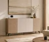 Dressoir HWC-Q84, kast/commode, deuren met 3D-structuur, Productafbeelding-voorbeeld 9
