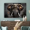 MuchoWow® - Leinwandbilder - Elefant - Aquarell - Wildtiere Produktbild-Vorschau 4