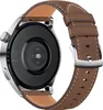 The back of a smartwatch with a brown leather strap. Anteprima dell’immagine prodotto