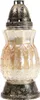 Grablicht Glas Getönt Ranken Rosen Gold 26cm Ø12cm 24-30h Produktbild-Vorschau 1