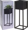 H&S Collection Flowerpot se stojanem kovovou èernou 60 cm Náhled obrázku produktu 16