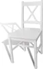vidaXL vidaXL - Chaises de table - 2 - Pièce - Pin - blanc Voir les images du produit 3