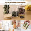 MOOHO 1700ml Vorratsgläser mit Deckel 3er Set, Vorratdosen Produktbild-Vorschau 8