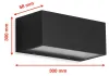 Applique murale extérieure LED noire moderne IP44 – 12W Voir les images du produit 5