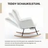 Teddy Schaukelstuhl Wohnzimmer mit Fußstütze und Produktbild-Vorschau 3