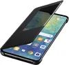 A black Huawei Mate 20 smart view flip cover is shown on a white background, with the phone's screen displaying the time and weather. Anteprima dell’immagine prodotto