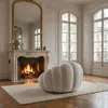 MENZZO Fauteuil design coquillage Arielina Tissu bouclette Voir les images du produit 6