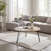 home24 Couchtisch - Mango massiv / Metall - Mango / Schwarz Produktbild-Vorschau 2