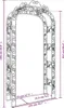 vidaXL Arc de jardin noir 116x45x240 cm Acier Voir les images du produit 6