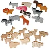 EDUPLAY 210-052 Holzfiguren Tiere, unbemalt, natur, Produktbild-Vorschau 3