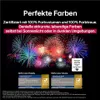 Marketing image for LG OLED TV featuring fireworks and text highlighting color features. Anteprima dell’immagine prodotto
