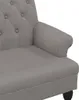 vidaXL Banc avec dossier Taupe 120x62x75,5 cm Tissu Voir les images du produit 6