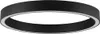 A black ring-shaped ceiling light with a white inner rim, shown against a white background. Produktbild-Vorschau