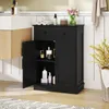 COSTWAY Badezimmerschrank, Badschrank mit Schublade, Türen Produktbild-Vorschau 2