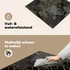 KitchenYeah© Herdabdeckplatte Marmor - Schwarz - Gold - Produktbild-Vorschau 2