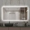 60x120 cm Rahmenloser LED Badespiegel – Mattierte Produktbild-Vorschau 1