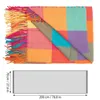 BRUBAKER Cashmirillo Damen Schal mit Quadratischem Muster - Produktbild-Vorschau 4