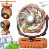 Ventilateur de camping avec éclairage LED, vent puissant, Voir les images du produit 3