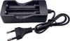 A black dual battery charger with a European plug. Produktbild-Vorschau