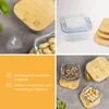 eluno sada 3 skleněných dóz včetně bambusových víček, dózy Náhled obrázku produktu 4
