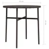 vidaXL Table d'appoint brune 45 cm Poly rotin Voir les images du produit 6
