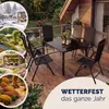 CASARIA® Gartenmöbel Set 6 Stühle mit Tisch 150x90cm Produktbild-Vorschau 10