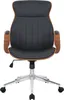 Bürostuhl HLO-CP62 Kunstleder  walnuss/schwarz Produktbild-Vorschau 2