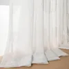 2er Set Vorhänge Bestickter Transparente Voile Gardinen mit Produktbild-Vorschau 4