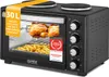 TZS First Austria - Mini Backofen mit Kochplatten 30L 3200W Produktbild-Vorschau 1
