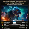 PT10 Beamer, 1080P Native, 4K Support, 360° Produktbild-Vorschau 4