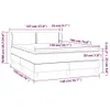 The Living Store Boxspringbett mit Matratze Dunkelgrau Produktbild-Vorschau 6