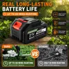 Akku-Heckenschere 21V, 2×4000mAh Akkus/8000mAh gesamt, 3000 Produktbild-Vorschau 4