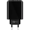 Dual-USB Schnellladegerät USB/QC3.0 28W (schwarz) Produktbild-Vorschau 4