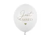 Luftballons 30cm mit Aufdruck Just Married 6er Set weiß / Produktbild-Vorschau 1