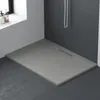 Mineralguss-Duschwanne extra flach LYRA GRAU 80x120cm Produktbild-Vorschau 2