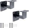 Two black handrail brackets and screws are shown against a white background. Náhľad obrázku produktu