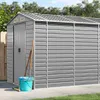 VidaXL Casetta da giardino 191x640x198 cm in acciaio Anteprima dell’immagine prodotto 2
