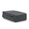 A folded dark gray fitted sheet on a white background. Náhled obrázku produktu
