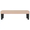 vidaXL Lavica Cappuccino-Brown 100x30x30 cm Imitácia kože Náhľad obrázku produktu 3