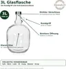 3L Glas Weinballon mit rundem Griff Flasche Glasballon Produktbild-Vorschau 9