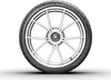 A Michelin Pilot Sport Cup 2 tire mounted on a silver alloy wheel, presented against a white background. Náhľad obrázku produktu