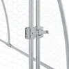 vidaXL Gabbia per polli argento 600x105x120 cm Acciaio Anteprima dell’immagine prodotto 8