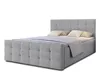 AX LIVING Lit avec sommier 180x200 cm Argentaro gris Voir les images du produit 3