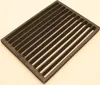 A dark gray cast iron grate with parallel slats is shown from a slightly elevated angle against a light gray background. Produktbild-Vorschau