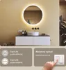 Artforma Zrkadlo do kupelne s osvetlenim LED 80cm, Dotykový Náhľad obrázku produktu 4