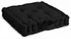 Beautissu Bodenkissen Sitzkissen Mila, 50x50cm, Schwarz Produktbild-Vorschau 1